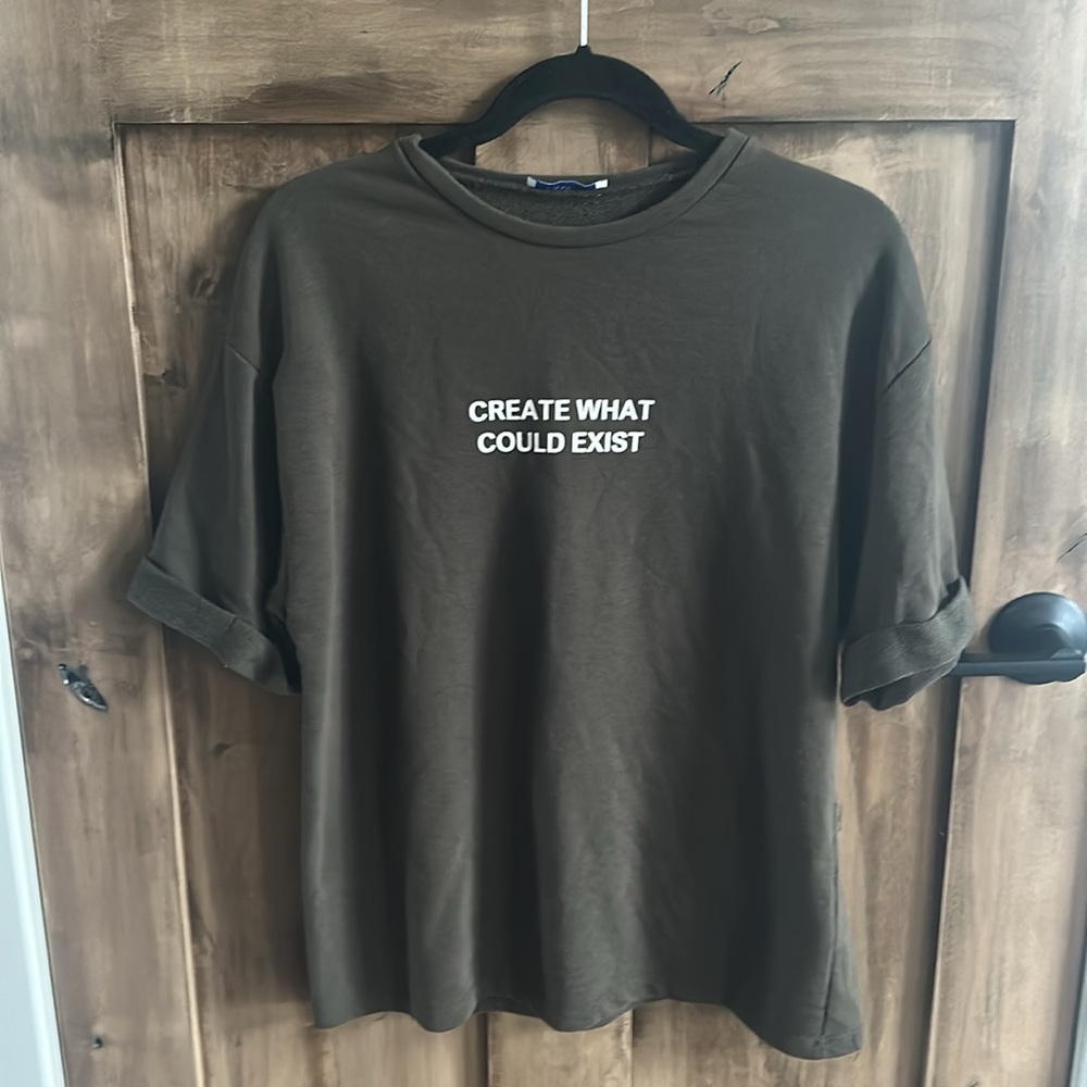 Zara Forest Green Create What Could Be Tee